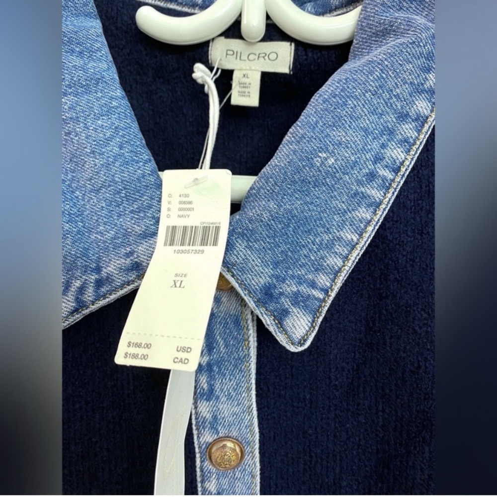 NWT - Anthropologie/Pilcro Denim Sweater Shirt Dress - Picture 6 of 7